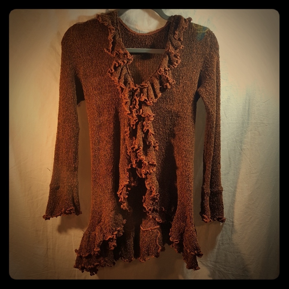Ruffle cardigan